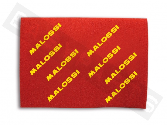Plaque A3 mousse filtre à air MALOSSI DOUBLE RED SPONGE universelle 420x297mm